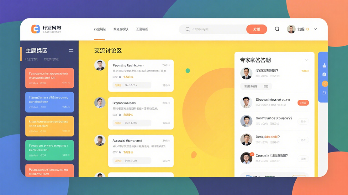 交流论坛板块界面图
